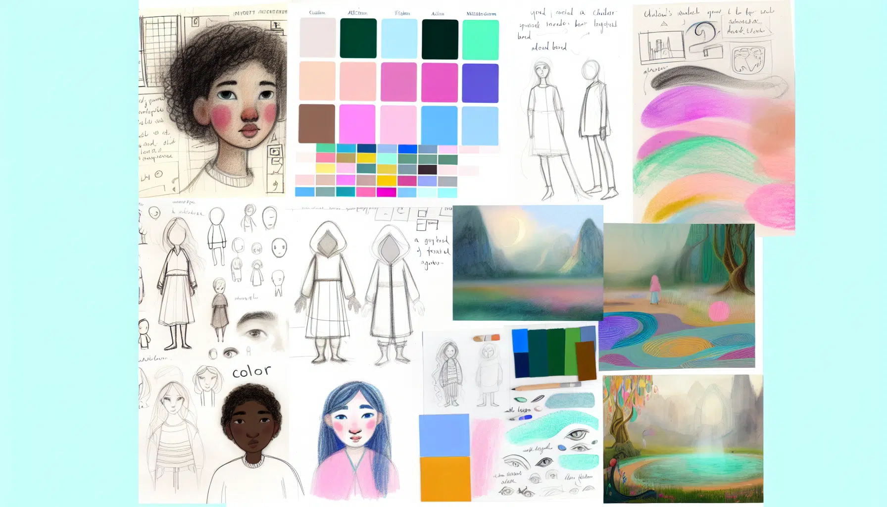 Defining the aesthetic for children's book illustrations