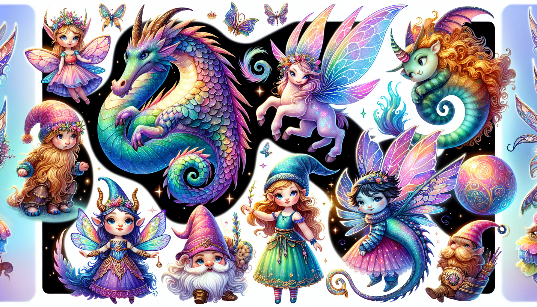 Captivating fantasy character designs by an illustrator