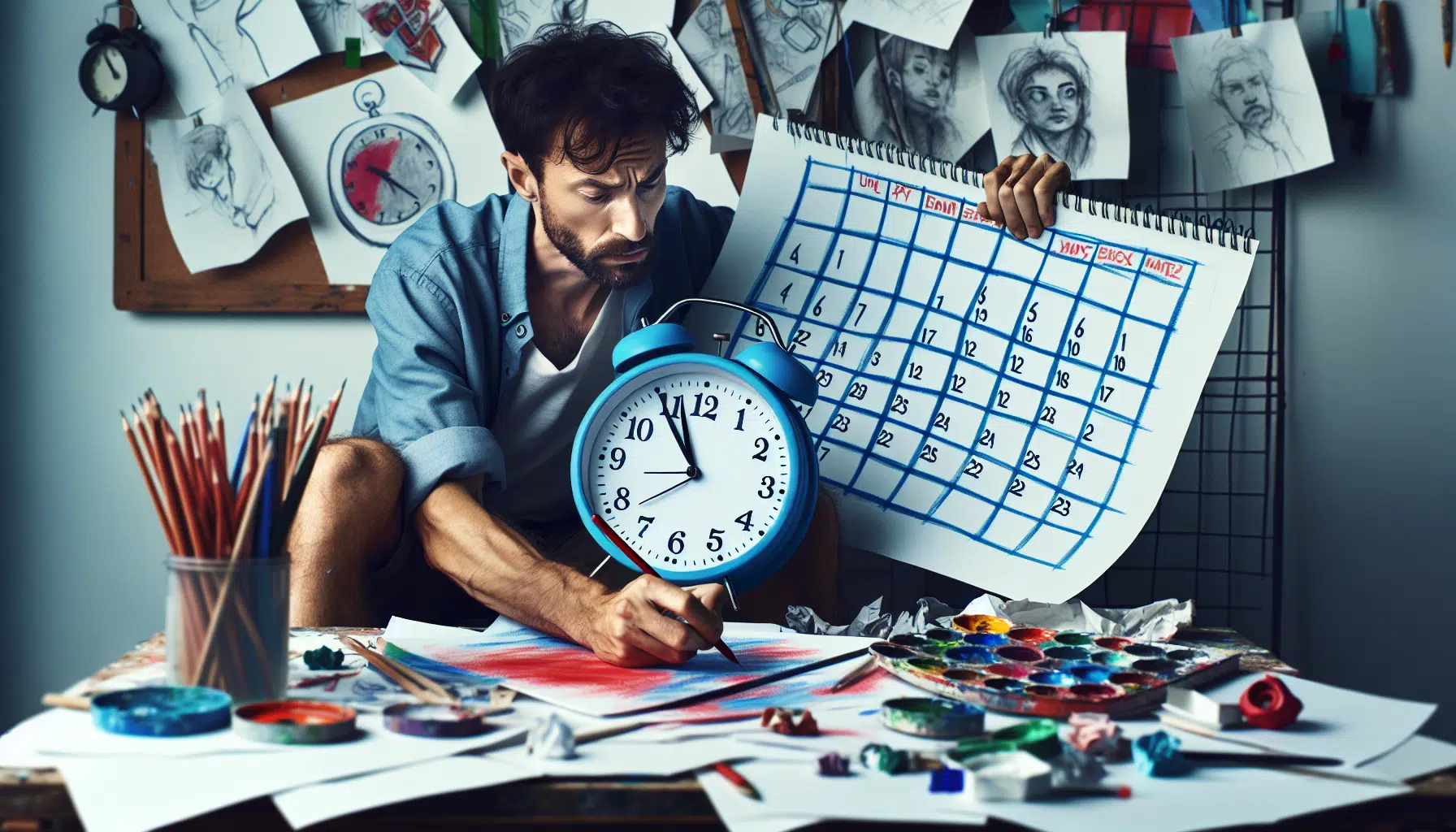 Balancing creativity and deadlines in the illustration project